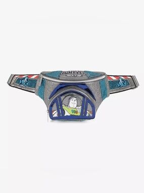 Disney Buzz Lightyear Glitter Belt Bag in Silver, Blue & Teal